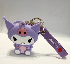 Kuromi coin purse key chain