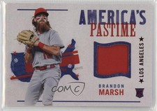 2022 Panini Chronicles America's Pastime Swatches Red Brandon Marsh #APS-BM 0h29