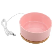  Constant Temperature Heating Cat Bowl Heated Pet Water Bowls Animal Outdoors
