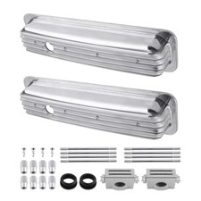 Premium Valve Covers For Chevy Sbc 350 Vortec 1987 Center Bolt Finned Design