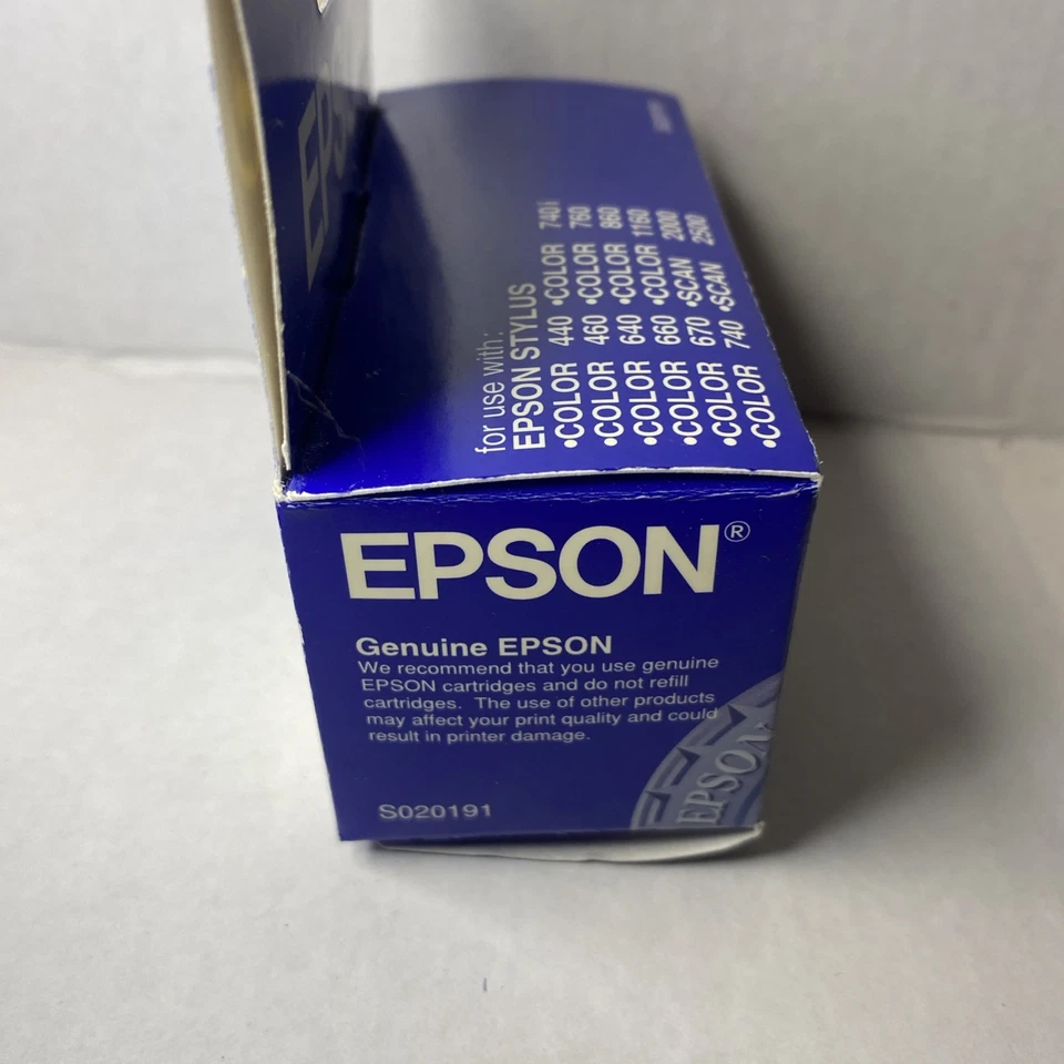 Epson Color Ink Cartridge S020191 Factory Sealed - Image 4 of 4
