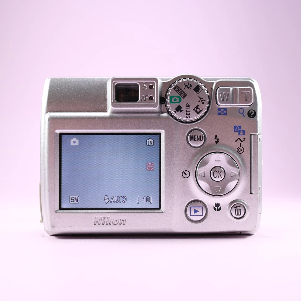 Nikon Digital Camera Coolpix 5600 5.1MP Silver Tested - Image 3 of 4