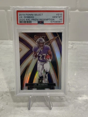 2019 Panini Select - JK Dobbins - PSA 10 2020 Rookie XRC Prizm Redemption