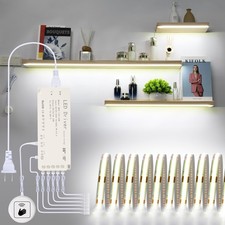 Martronic COB Display Light Strips for Shelves, 6000K 16.4ft Plug-in Under Shelf