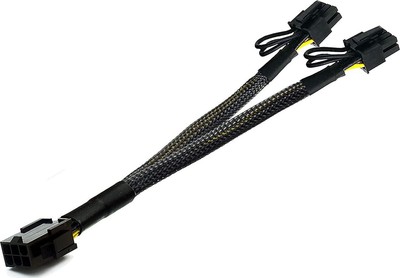 PCI-e 6 Pin auf Dual PCIe 8 Pin (6+2) Grafikkarte PCI Express Netzteil GPU