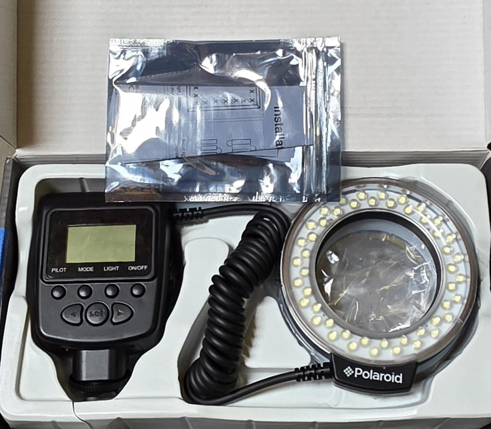 POLAROID Macro LED Ring Flash Macro LED Ring Flash PLMRFU NIB - Image 4 of 4