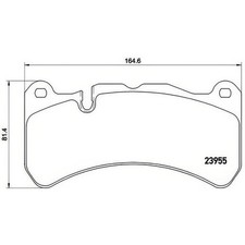 BREMBO P50092 Brake Pad Set Front Fits Maserati Ghibli GranCabrio Mercedes-Benz