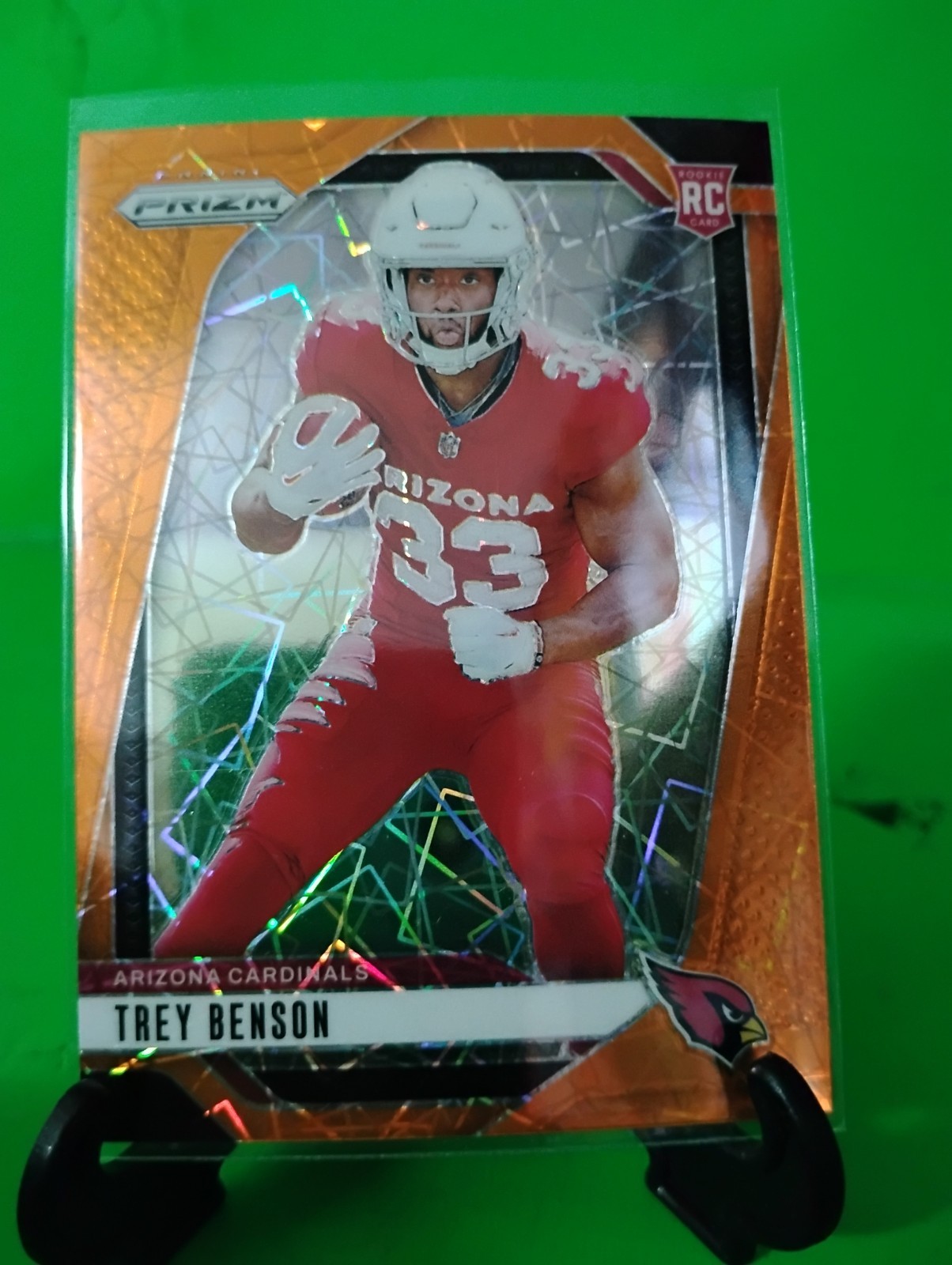 I9 2024 Panini Prizm - Rookies Trey Benson #392 Lazer Prizm (RC)
