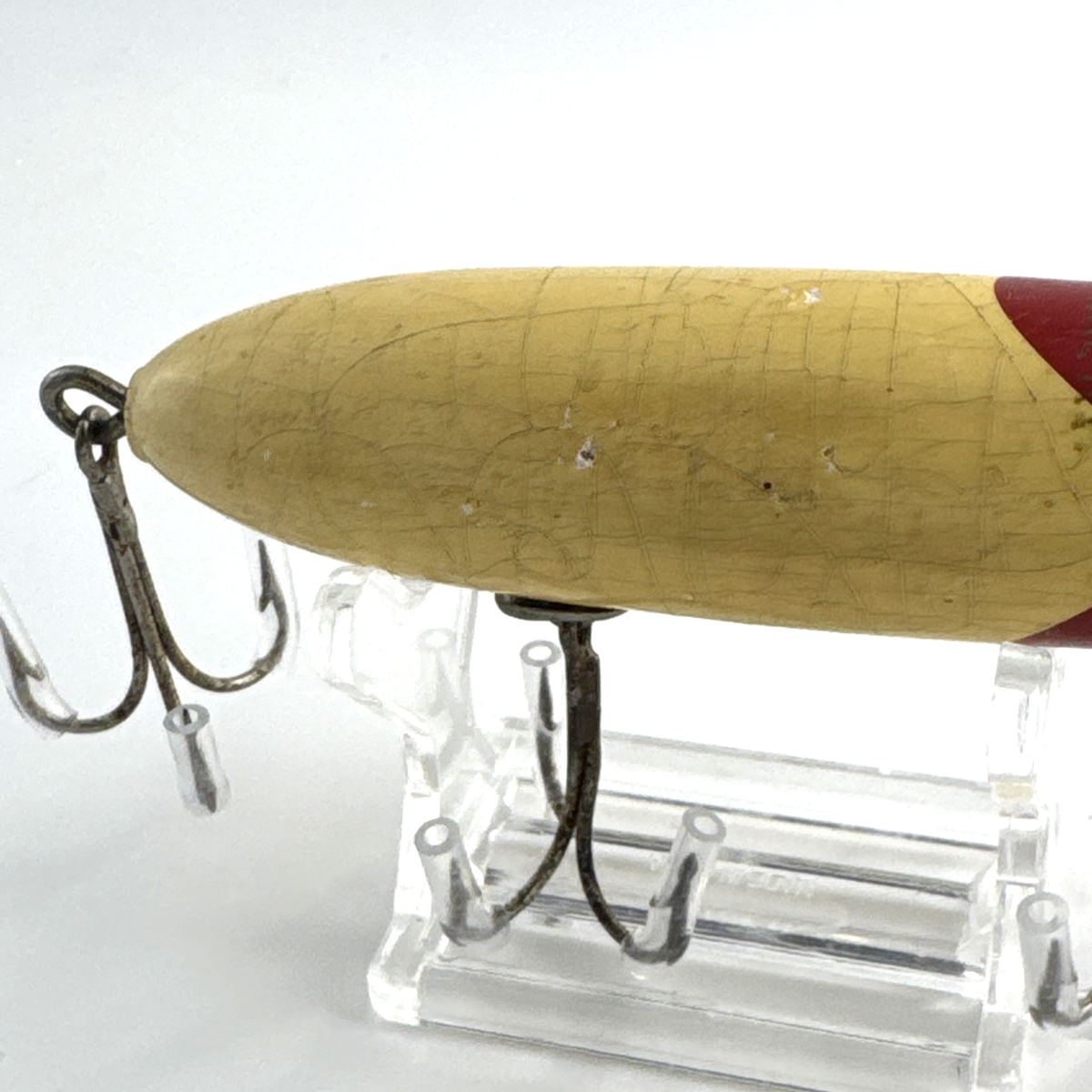 Vintage South Bend Bass Oreno Fishing Lure Gold Eyes Rare Old Red