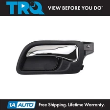 TRQ Driver Side Interior Door Handle Chrome & Black Fits Honda