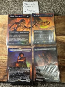 Mint MTG LTR Lord Of The Rings Mount Doom Card Scene The One Ring FOIL 448 - 451