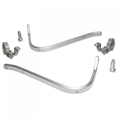 Barkbusters Universal Two Point Mounted Handguards Silver 1 1/8'' Bars