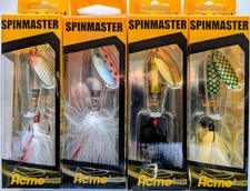 4 - Acme Tackle RATTLIN' SPINMASTER - 1/8 oz. - Four Great Colors!