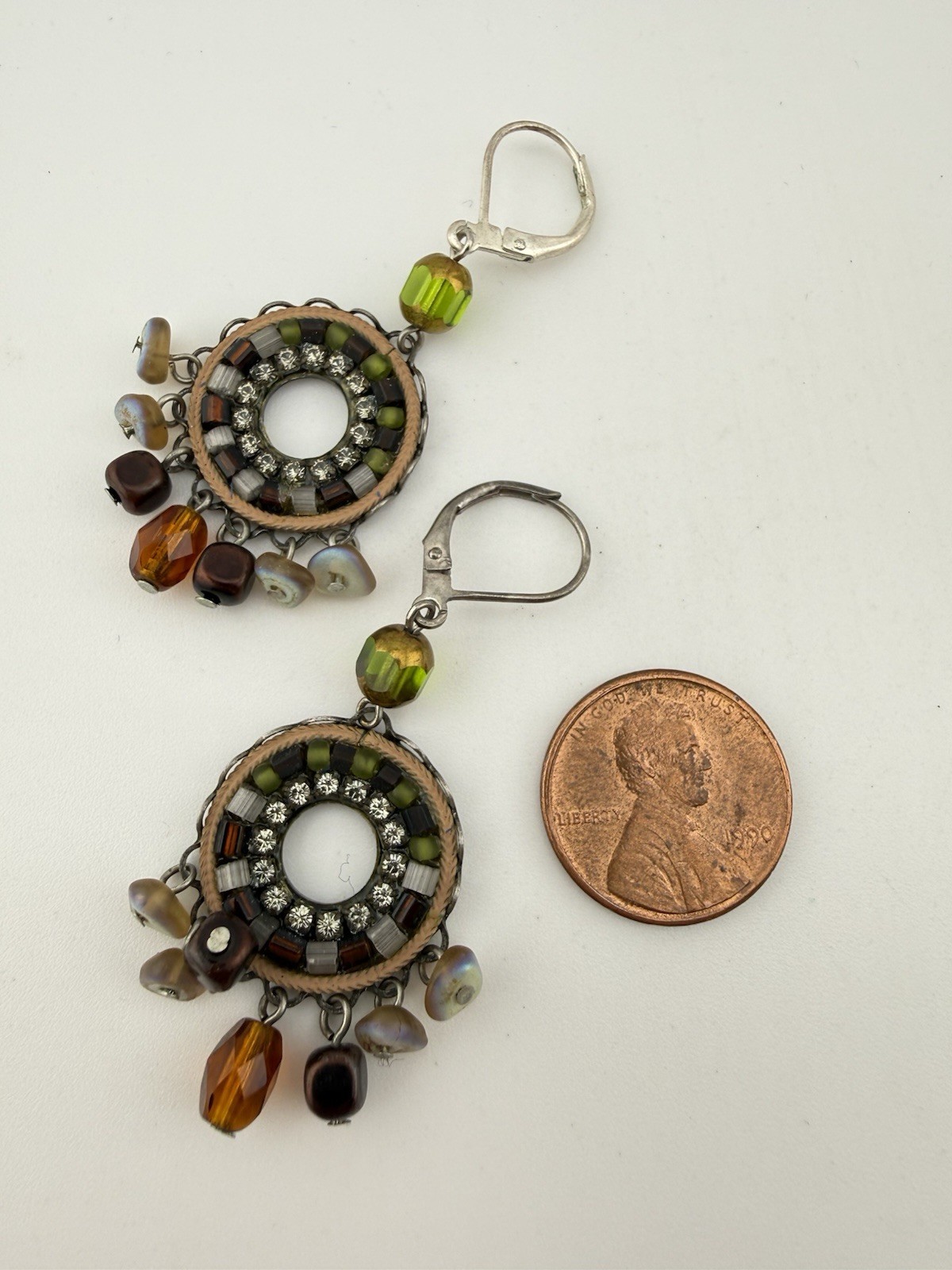 AYALA BAR UNSIGNED SILVERTONE MULTISTONE BEADED L… - image 2