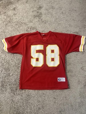 Vintage Kansas City Chiefs Jersey Mens Medium NFL Football Logo 7 Thomas 90s