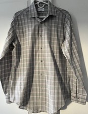 Calvin Klein Men's Dress Shirt Slim Fit Stretch, 16-16.5, 32/33, size L