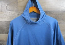 5.11 Hoodie Mens Large Blue Pullover Lightweight Thermal Waffle Knit Hood Active
