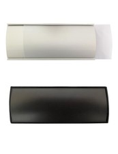 Set of 2 Curved Name Plate Holder for Doors 8" x 3" Wall Mount Office Busines...