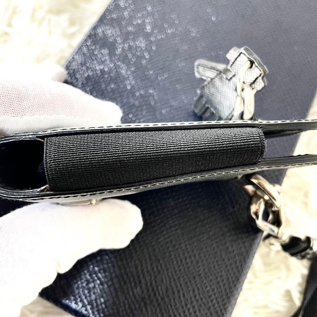 Prada Robot Charm Key Chain Triangular Plate Neck… - image 5