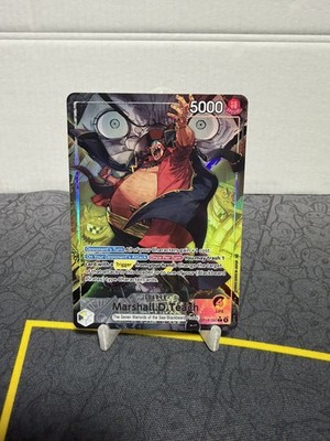 Bandai One Piece Card Game Marshall D. Teach OP16-080 Leader SP Alt Art English