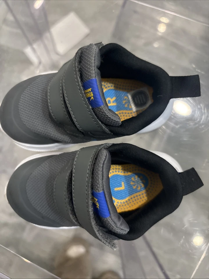 Nike Bebés Niños Niñas Zapatos para Correr Tenis, Talla 5c, EUR 21, Blanco/Azul Foto 4 de 4