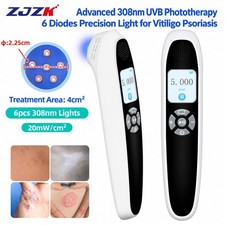 Handheld 308nm Phototherapy Ultraviolet UVB Light Therapy Home 20mW/cm  6 Diodes