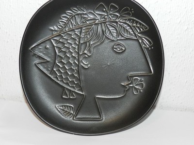 Stig Lindberg Gustavsberg ''Piazza''  Plate No 2  D ca 19 cm  1956 Flintporslin