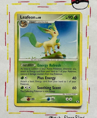 The Pokémon Company Pokémon TCG Leafeon 45/111 Rising Rivals Uncommon 90HP EN video thumbnail