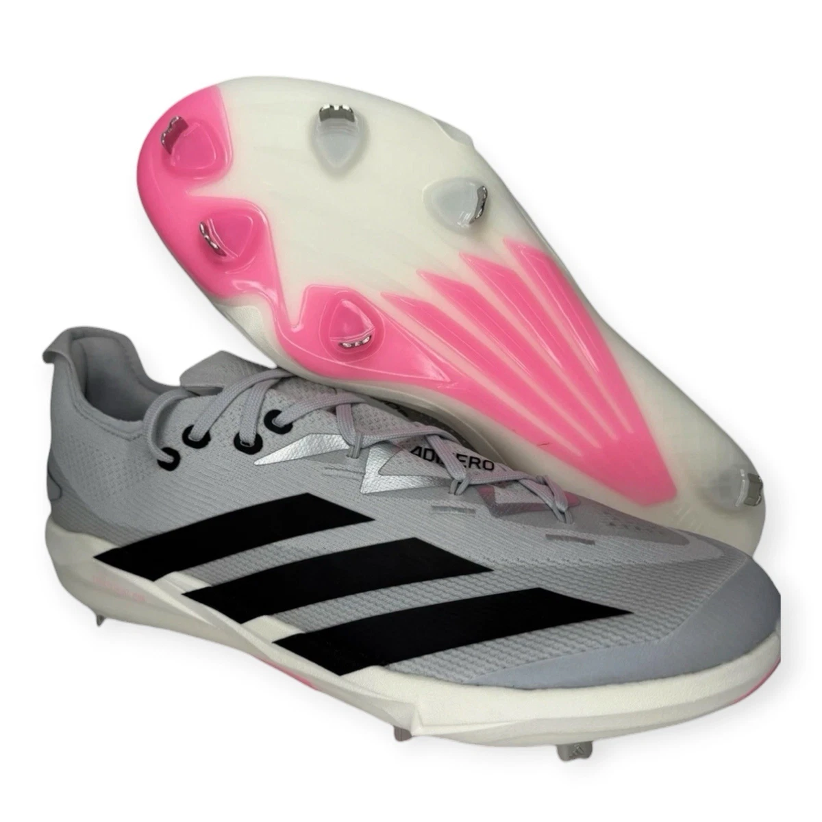 Adidas Adizero‎ Baseball Cleats Mens Sz 13 Electric+ TPU Lucid Pink Gray ID0942 Adidas Adizero Baseball Cleats Mens Sz 13 | Mercari main image 2