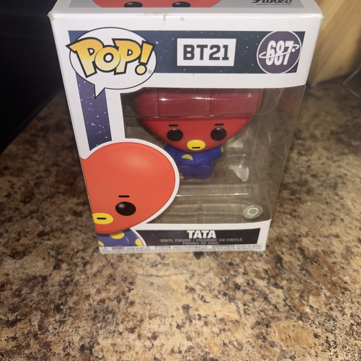 Funko POP! Animation BT21 Tata #687 Vinyl Figure - Line Friends