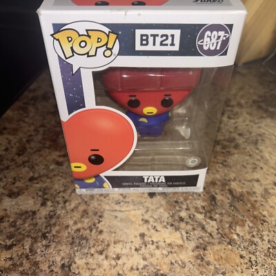 Bt21 Funko Pop 687 BT21 TATA Funko Pop Vinyl Figure Like New Mercari
