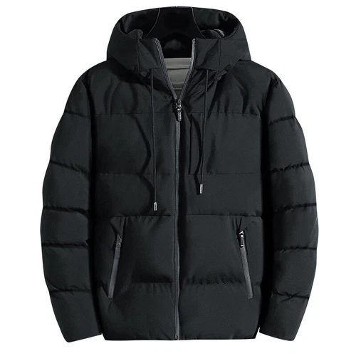 Giubbotto piumino uomo invernale caldo anatra sci neve spesso cappuccio puffer coat trapuntato parka - Foto 6 di 16