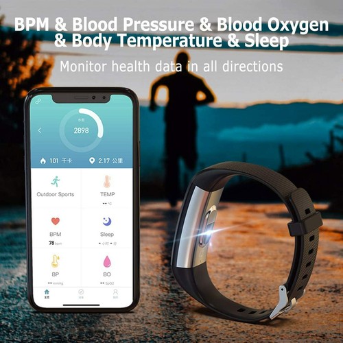 Fitness Tracker Smart Watch with Heart Rate, Blood Pressure Oxygen Step Count - Picture 6 of 12