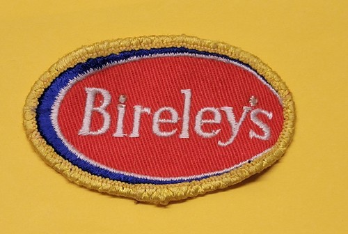 VINTAGE BIRELEYS SODA UNIFORM PATCH ORIGINAL CHEESECLOTH BACK