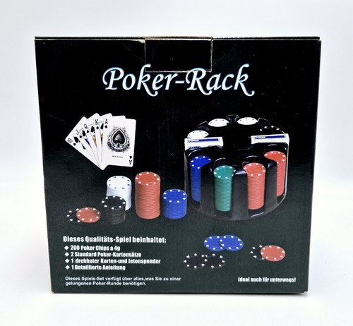 Poker Rack mit Chips und Karten Poker Set Neu - Bild 6 von 9