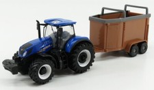 MODELLINO TRATTORE STATICO RIMORCHIO NEW HOLLAND T7.315 MODELLISMO AGRICOLO 1/50