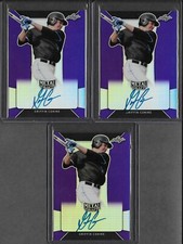 2018 Leaf Metal Draft GRIFFIN CONINE Purple Prismatic Auto RC X/25 Blue Jays