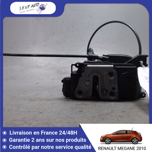 Serrure De Porte Avant Droite - Renault Mégane III Coupé Phase 2 (3 Portes) D'occasion