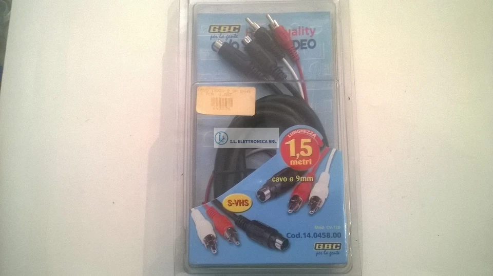 Câble Audio/Vidéo Da Connecteur S-VHS À Lung. 1,5MT 843362 - Photo 1/1