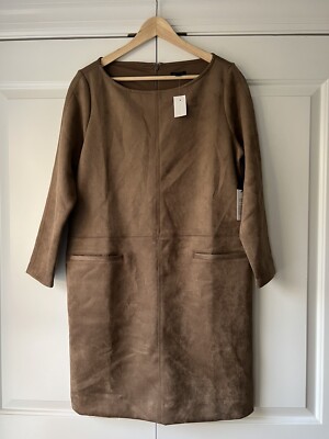 ann taylor brown suede dress Liam Faux Suede Maxi Dress - Dark Chocolate main image 1