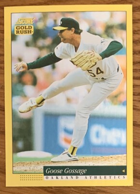 GOOSE GOSSAGE, 1994 SCORE ''GOLD RUSH'' CARD, BASEBALL LEGEND ! AWESOME !