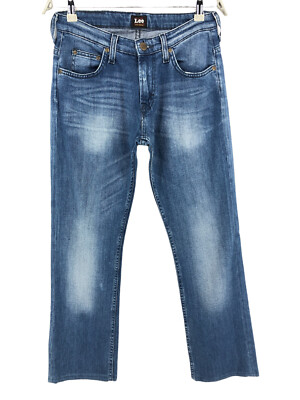 LEE Herren Knox Zip Gerade Stretch Blau Jeans Größe W29 L31