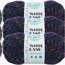 City Lights CozyCraft Wool-Ease: Thick, Quick, Soft & Bulky Yarn Trio for Knitti