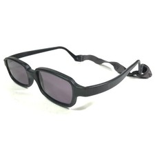 Miraflex Sunglasses NEW BABY 2 Black Rectangular Frames with Purple Lenses 42-14