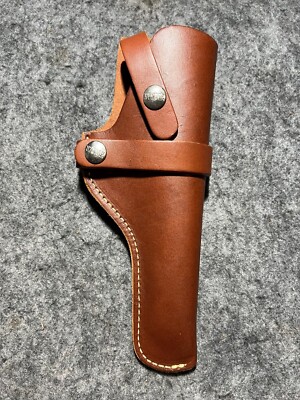 Hunter Snap Off Brown Leather Holster 1100 size 24 Ruger Mk. I, II.  4 3/4''