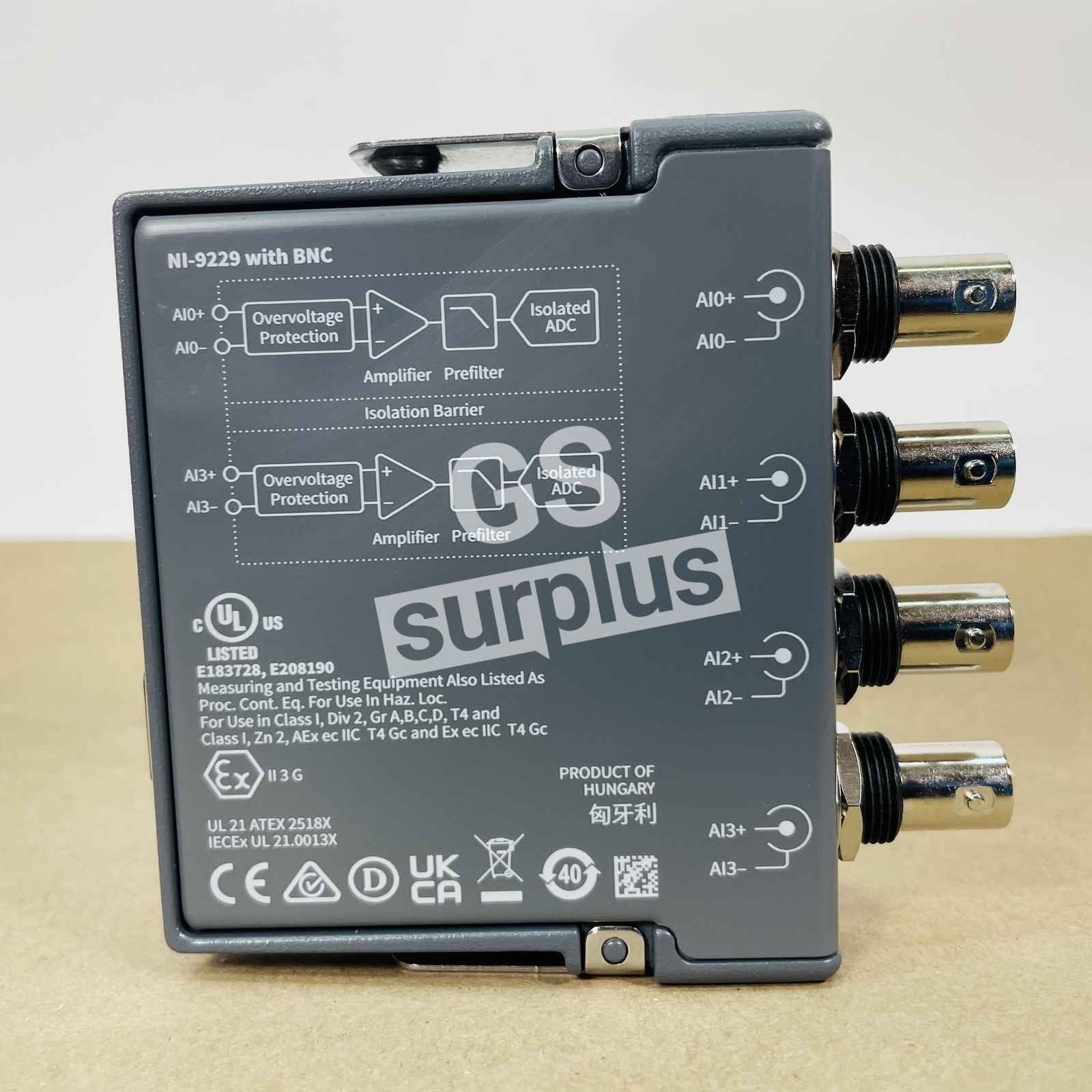 NATIONAL INSTRUMENTS 780180-01 / NI 9229 WITH BNC (New no box)