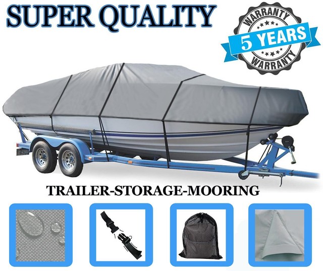 GREY BOAT COVER FOR Lund SSV16 1998 1999 2000 2001 2002 eBay