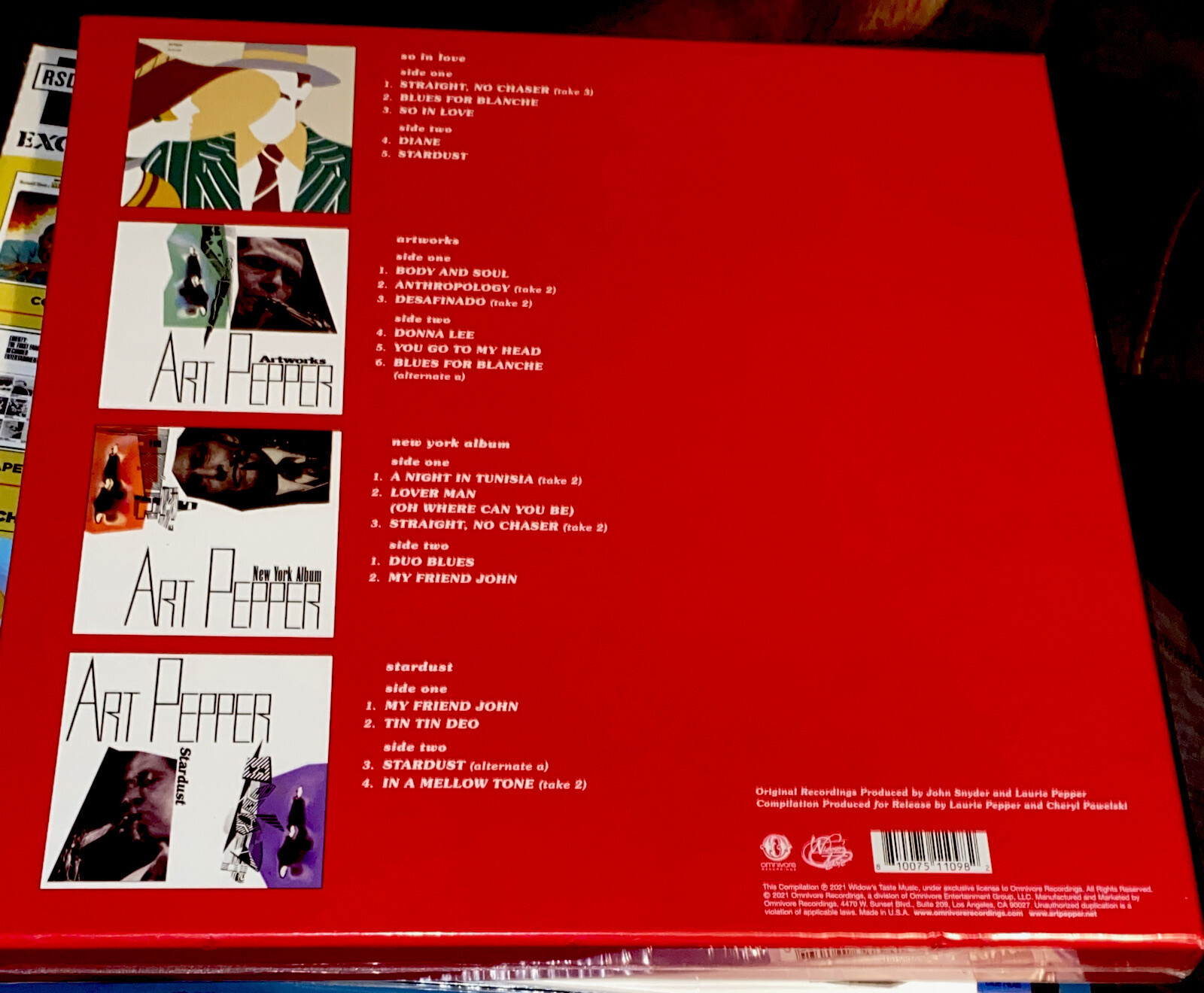 Art Pepper Promise Kept Artist House Recordings Boxset 4LP RSD Black