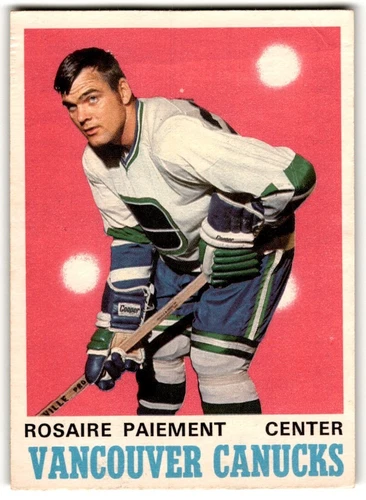 Rosaire Paiement 1970-71 O-Pee-Chee Rookie #226 CREASED Vancouver Canucks