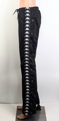 Kappa 222 Women's Black Straight Fit Track Pants/Sweatpants size M